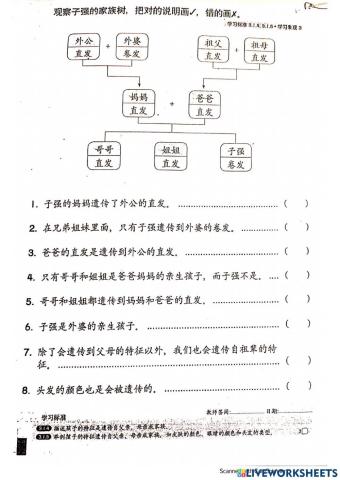 科学-人类的遗传