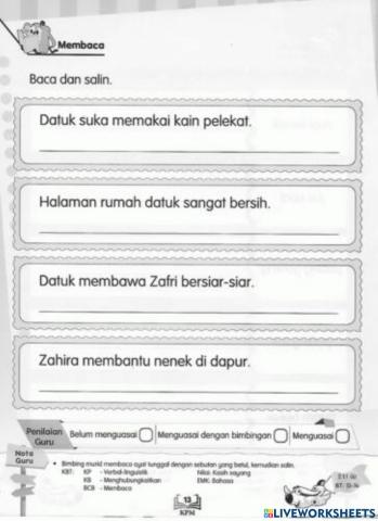 Soalan buku aktiviti bahasa melayu kssrpk tahun 5