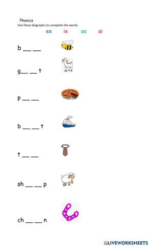 Vowel Digraphs