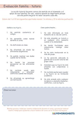 Evaluación profe