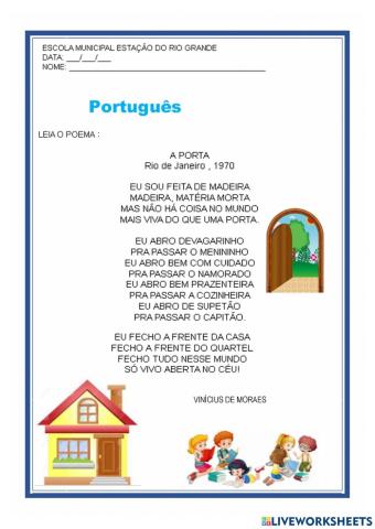 Leitura e interpretação de texto.