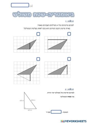 שטח משולש