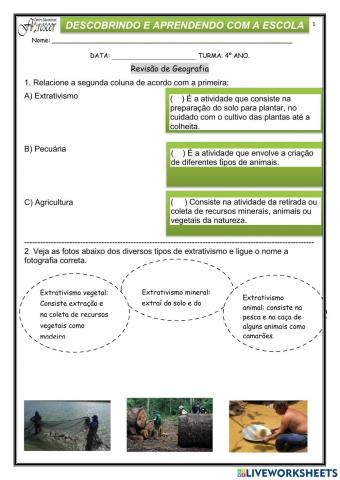 Geografia atividades