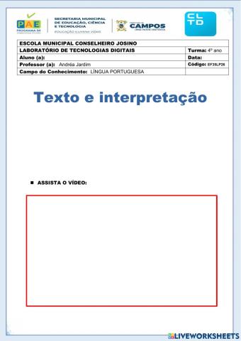 Texto e interpretção