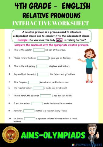 4th-english grammar-relative pronouns