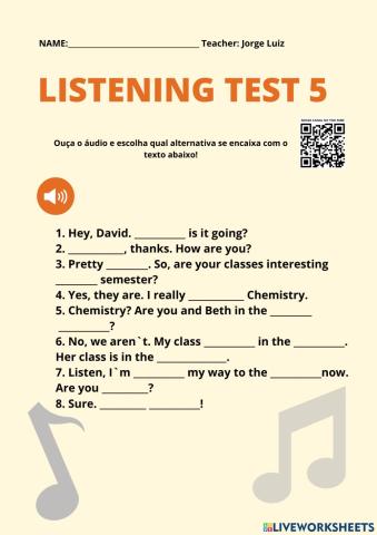 Listening test