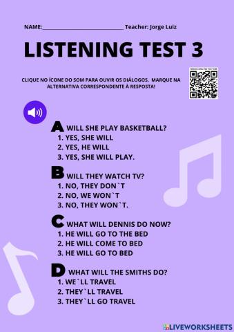 Listening test