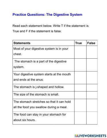 The Respiratory and Digestive System