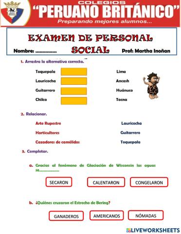 Examen de personal