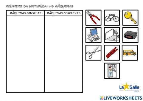 Máquinas sinxelas e complexas