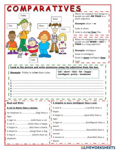 Comparatives ESL