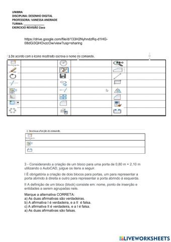 Autpcad revisão 2ava