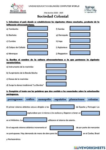 Sistema Colonial