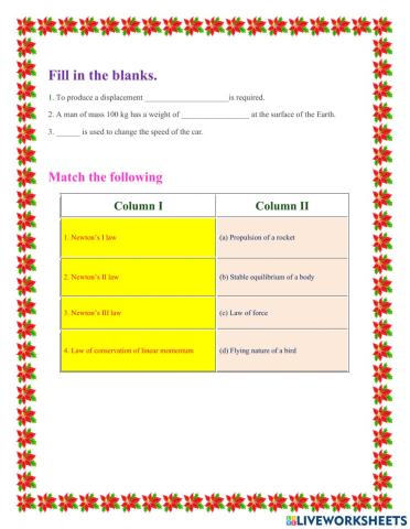 Unit 1 laws of motion