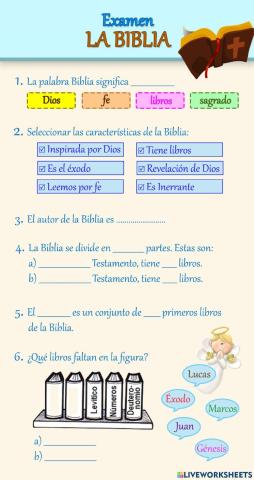 Examen: La Biblia