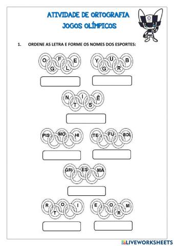 Jogos olímpicos - ortografia