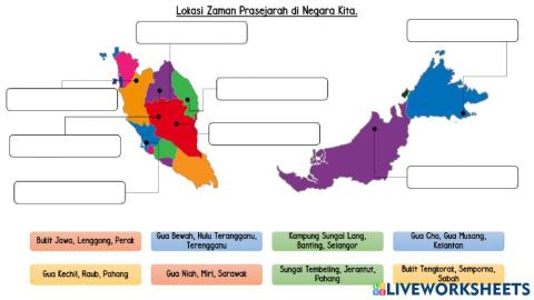 Lokasi zaman prasejarah di malaysia