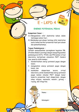 E-LKPD 4 Energi Potensial Pegas