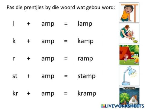 Pas woorde en prentjies  -amp klanke