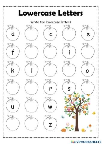 Lowercase letter ABC