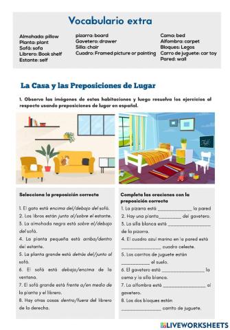 Preposiciones de lugar