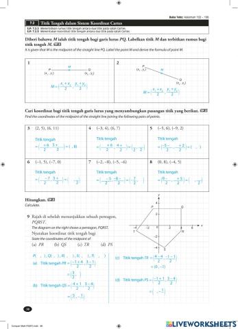 Bab 7.2 titik tengah dalam sistem koordinat cartes