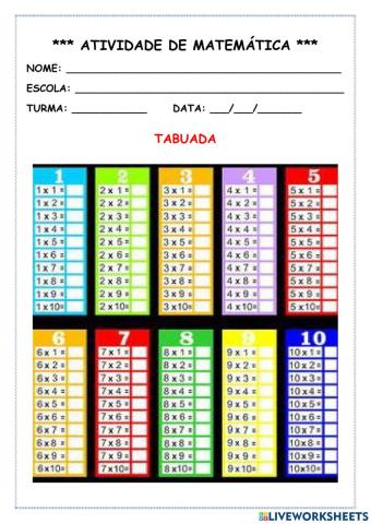 Ativ Matemática 21 a 26  junho 2021