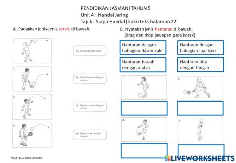 Pendidikan Jasmani Tahun 5 : Unit 4 :  Handal Jaring:Tajuk Siapa Handal