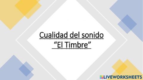 El timbre