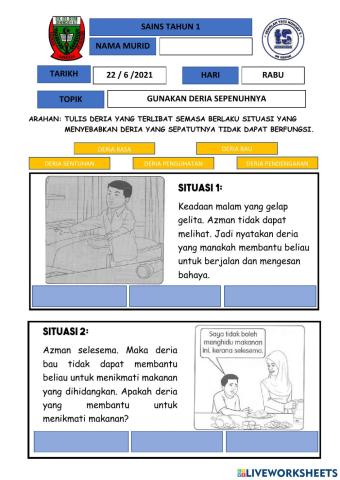 Gunakan deria sepenuhnya