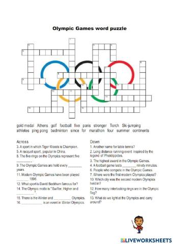 Olympic Games Crossword