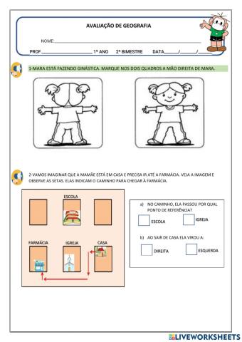 Avaliação de Geografia