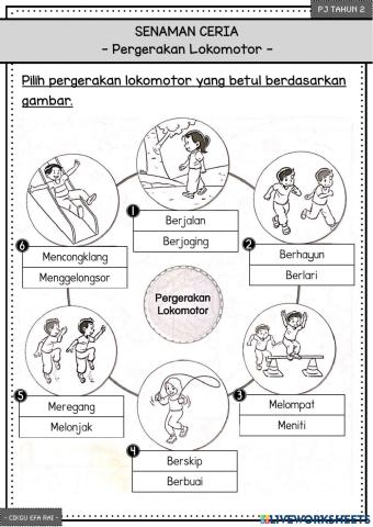 Senaman Ceria - Pergerakan Lokomotor