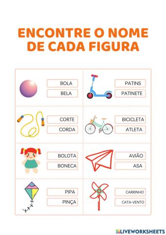 Lista de brinquedos