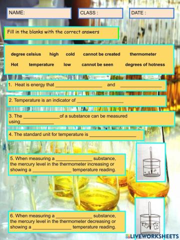 Unit 6: Heat and Temperature