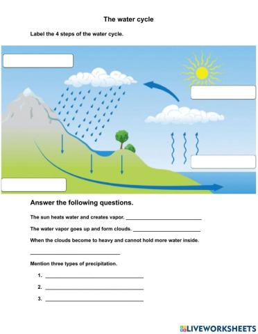 4 Steps water cycle