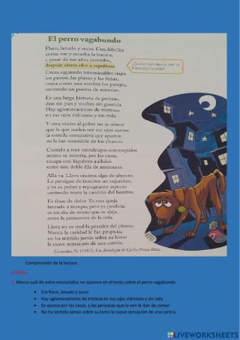 Poema el perro vagabundo