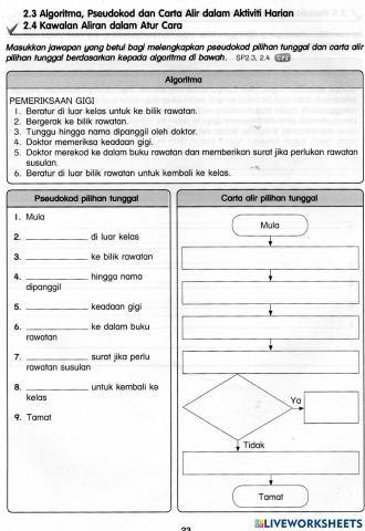 Algoritma pilihan tunggal