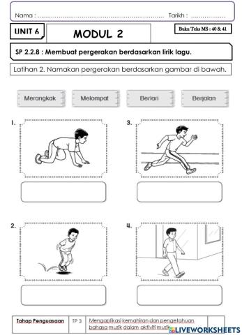 Pergerakan Lirik Lagu