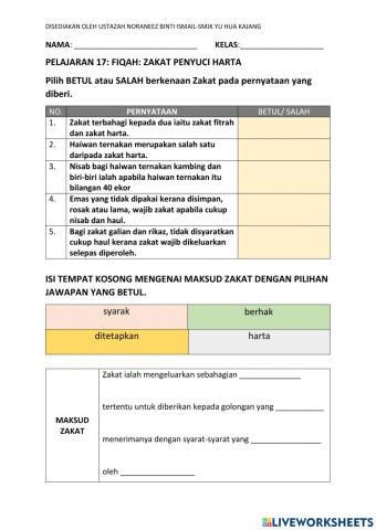 Zakat Penyuci Harta