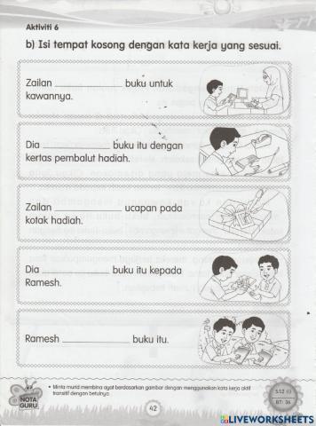 Latihan Kata Kerja 2 - Tahun 1