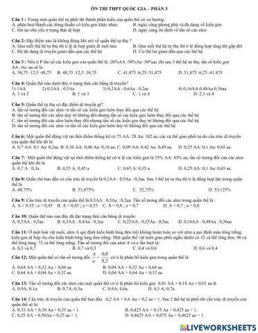 Ôn thi thpt quốc gia - phần 3