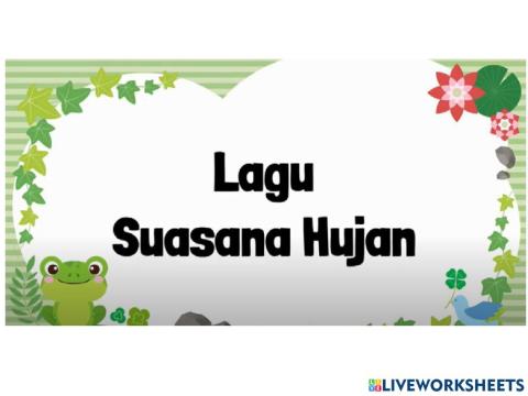 Lagu Suasana Hujan