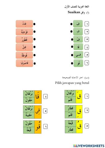 Huruf fa & qaf