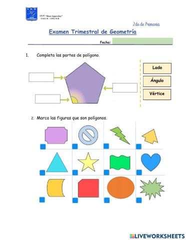 Examen de Geometría -  1T