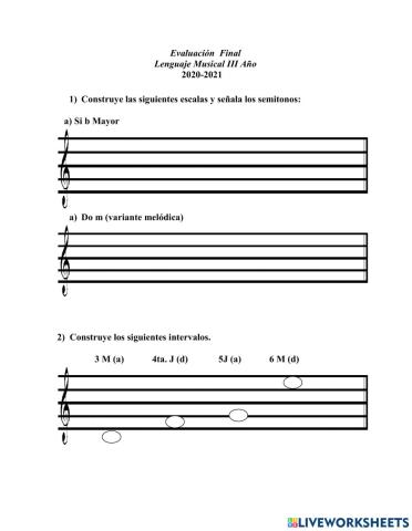 Evaluación iii año 2020-2021