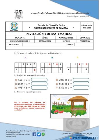 Multiplicaciones