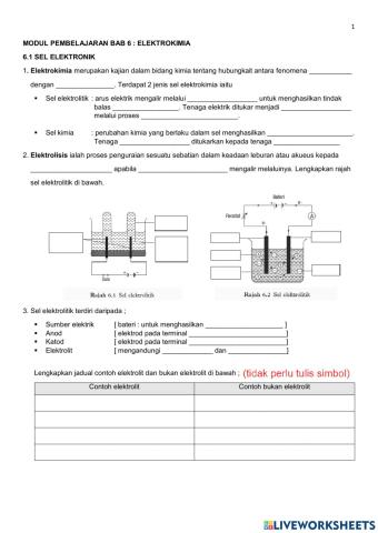 6.1 Sel elektrolitik