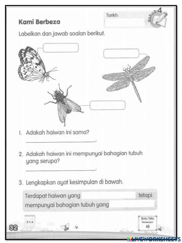 Sains tahun 1 eh! kita serupa