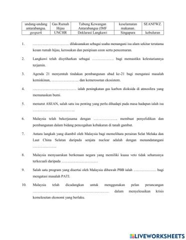 Sejarah tingkatan 5 bab 10